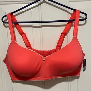 Adore Me Wireless Bra - Coral - Size 40DD - New With Tags